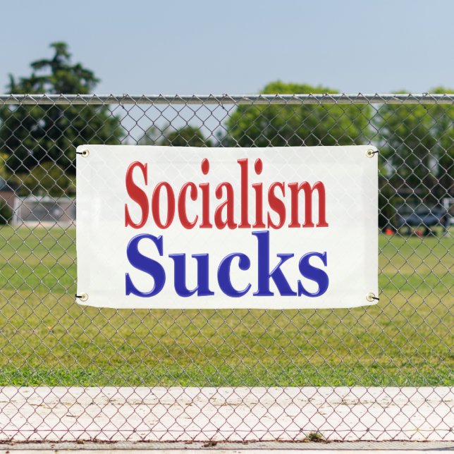 Lona Socialismo Sucks (in situ)