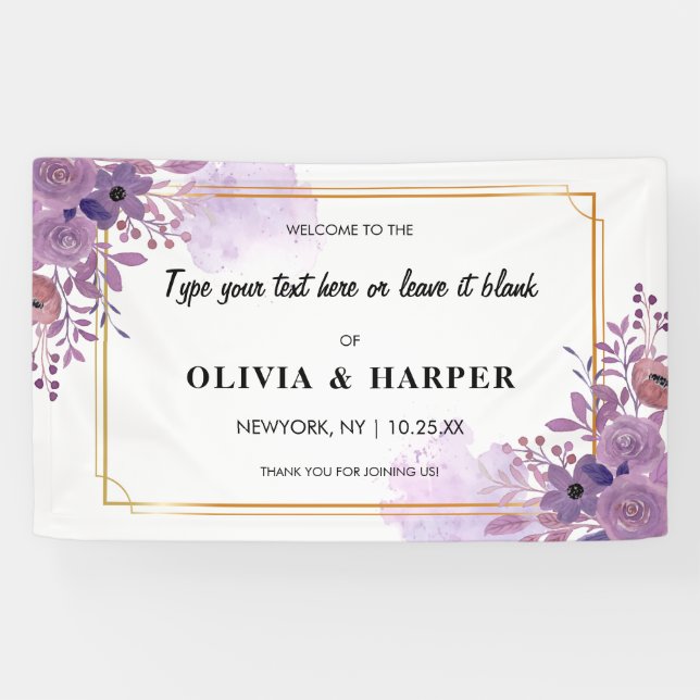 Lona Sólido marco dorado vintage (Horizontal)