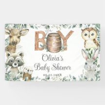Sólido telón de fondo de Baby Shower para animales