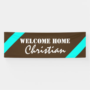 Lona Sólo color turquesa y palabras + tus ideas