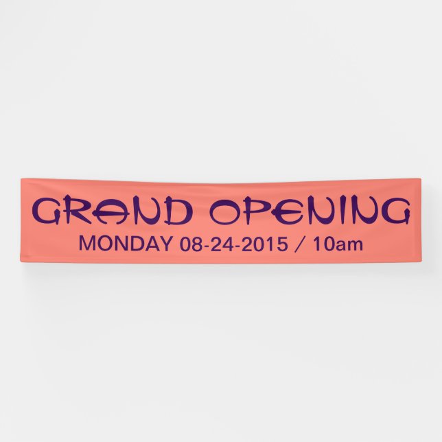 Lona Solo fondo de color - salmón + tus ideas (Horizontal)