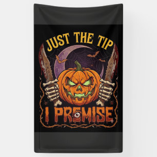 Lona Solo Punta Premisa Halloween Calabaza Cuchillos Sa