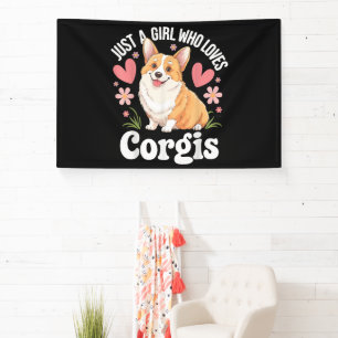 Lona Sólo una chica que ama a los Corgis
