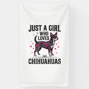 Lona Solo Una Chica Que Ama Chihuahuas Diseño Vintage D