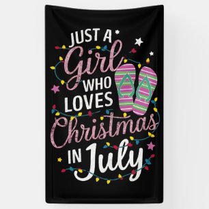Lona Sólo una chica que ama la Navidad en julio de vera