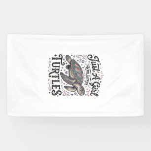 Lona Solo Una Chica Que Ama Las Tortugas Diseño De Cami