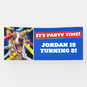 Lona Sopladores de fiesta para perros felices