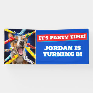 Lona Sopladores de fiesta para perros felices