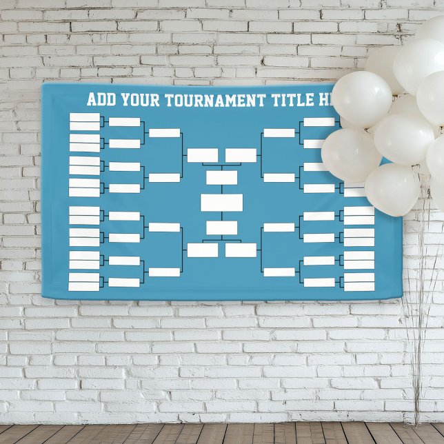 Lona Soporte de Torneo Deportivo - puede cambiar el col (Custom Tournament Bracket Banner)
