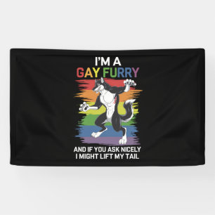 Lona Soy un zorro furry gay del arcoíris Orgullo LGBTQ
