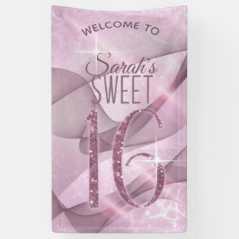 Lona Sparkling Swirls Dulce Dieciséis Orquídea Pink ID6