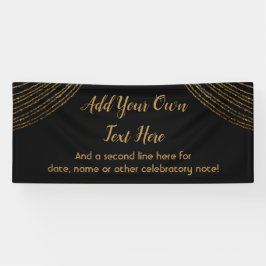 Lona Sparkly Purpurinoso Gold Garland Añadir su propio