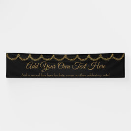 Lona Sparkly Purpurinoso Gold Garland Añadir su propio