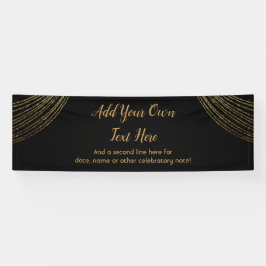 Lona Sparkly Purpurinoso Gold Garland Añadir su propio