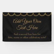 Sparkly Purpurinoso Gold Garland Añadir su propio 