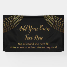 Lona Sparkly Purpurinoso Gold Garland Añadir su propio