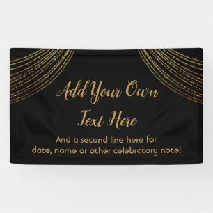 Lona Sparkly Purpurinoso Gold Garland Añadir su propio 