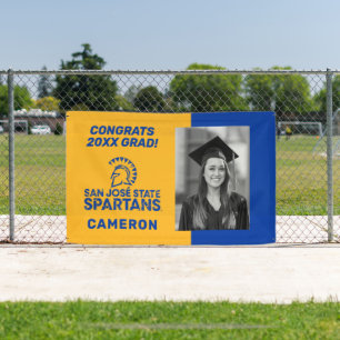 Lona Spartans de San Jose State Felicidades Graduado