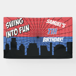 Lona Spider Superhero Red and Blue Web