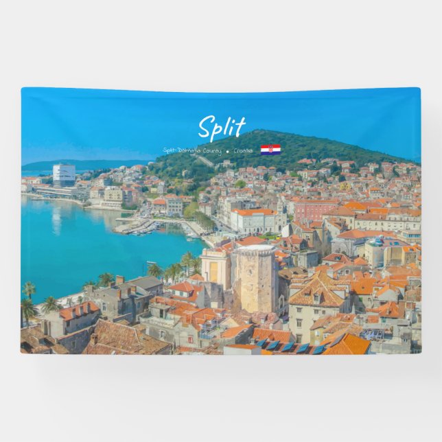 Lona Split, Croacia - Ciudad Costera (Horizontal)