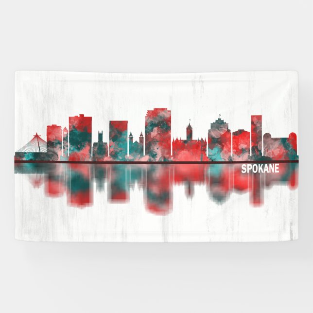 Lona Spokane Washington Skyline (Horizontal)