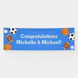 Lona Sports Baby Shower Co-ed Theme Boy Blue