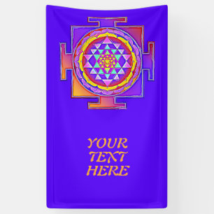 Lona Sri Yantra - Diseño de símbolo del hinduismo 1