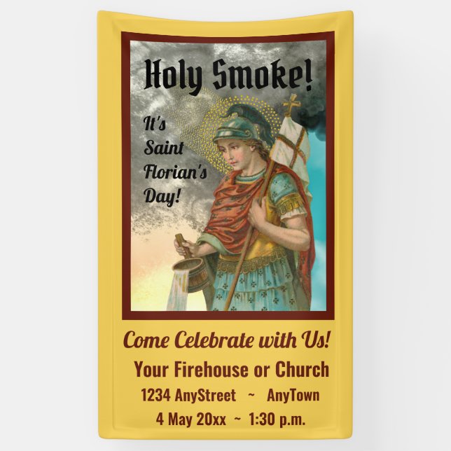 Lona St. Florian con cubo (humo; M 019) (Vertical)