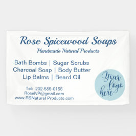 Lona Stand de feria de artesanías con logotipo personal