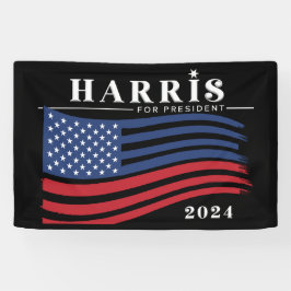 Lona Stars and Stripes Harris para presidente 2024