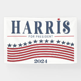 Lona Stars and Stripes Harris para presidente 2024