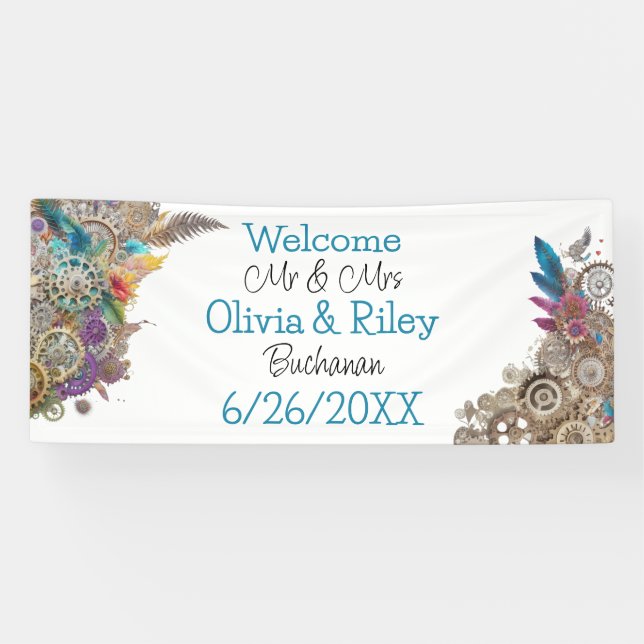 Lona Steampunk Themed Boda (Horizontal)