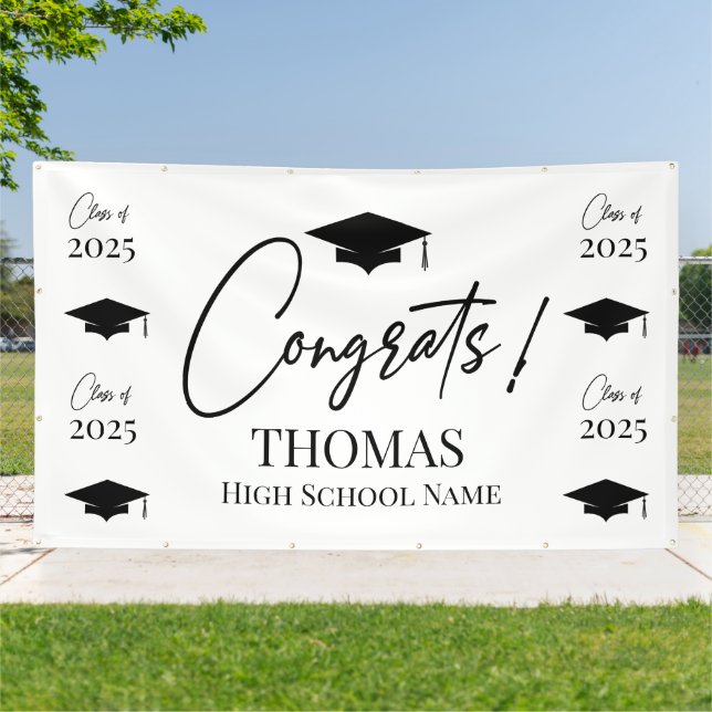 Lona Step and repeat Graduation Backdrop banner  (Afuera)