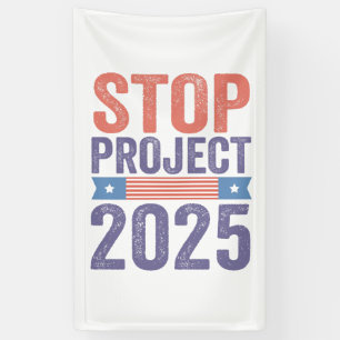 Lona Stop Project 2025 Patrocinio estadounidense de Tru