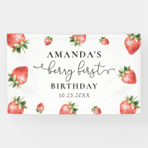 Strawberry 1st Birthday Berry Sweet One 