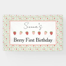 Lona Strawberry Gingham First Birthday Party