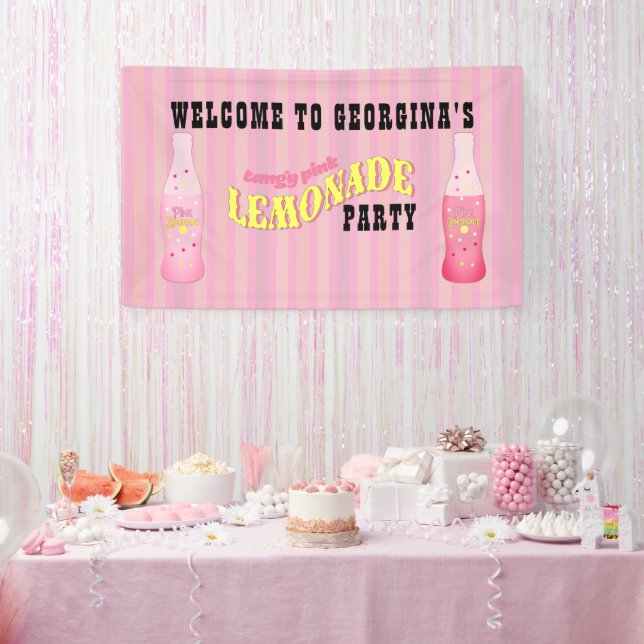 Lona Stripes, Pink Lemonade Birthday (Fiesta)