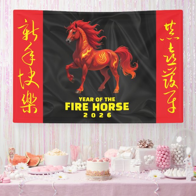 Lona Stunning Chinese Year of the Fire Horse 2026 (Fiesta)