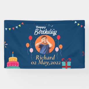 LONA SU FOTO Y SU NOMBRE CUMPLEAÑOS
