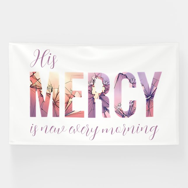 Lona Su Misericordia se Renueva (Horizontal)