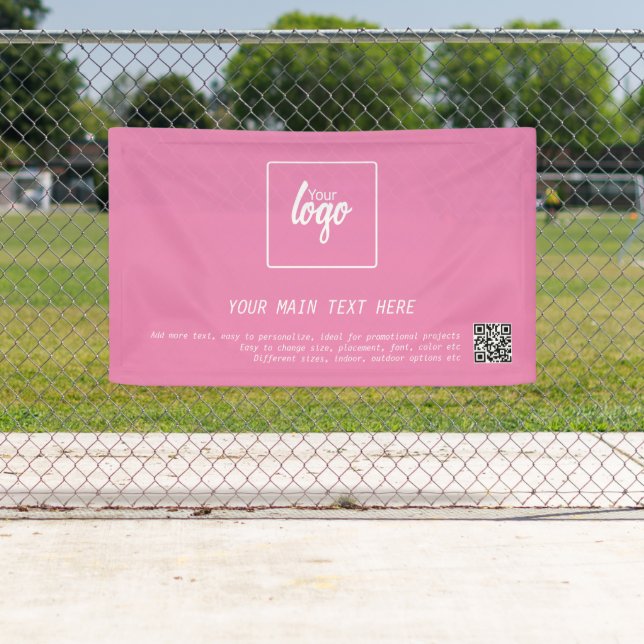 Lona Su propio logotipo comercial Código QR personaliza (In situ)