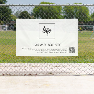 Lona Su propio logotipo comercial Código QR personaliza