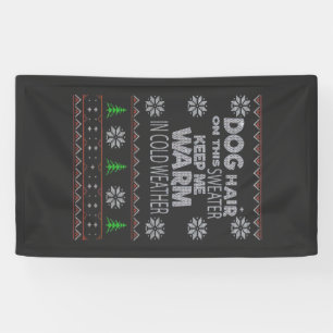 Lona Sudadera de Navidad con pelo de perro Camiseta ese