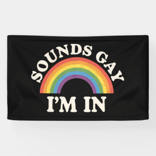 Lona Suena gay estoy dentro divertido orgullo LGBTQ arc