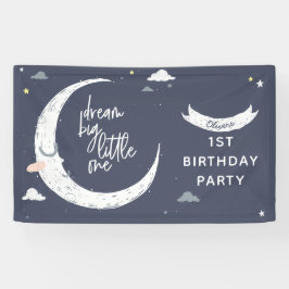 Lona Sueño grande pequeño un fiesta de primer cumpleaño