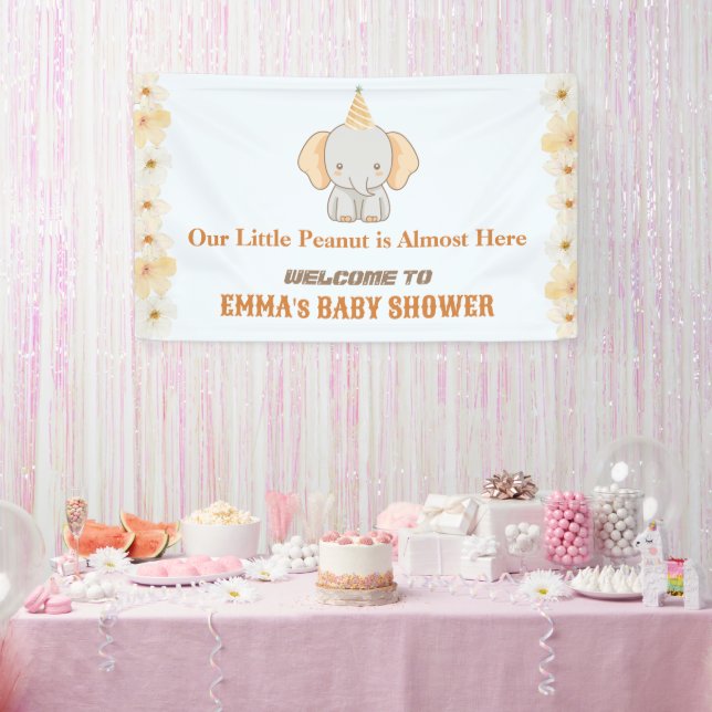 Lona Sueños de Cacahuete Pequeño – Shower de Elefante p (Fiesta)