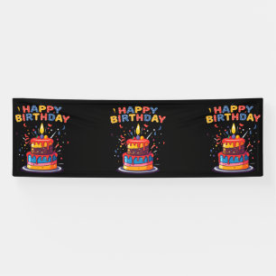 Lona Suministros de tema de fiesta de cumpleaños feliz