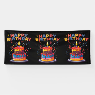 Lona Suministros de tema de fiesta de cumpleaños feliz