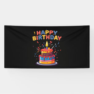 Lona Suministros de tema de fiesta de cumpleaños feliz