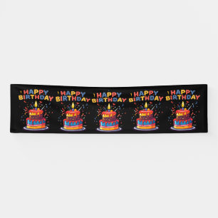 Lona Suministros de tema de fiesta de cumpleaños feliz
